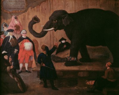 An Elephant Shown in Venice by Pietro Longhi